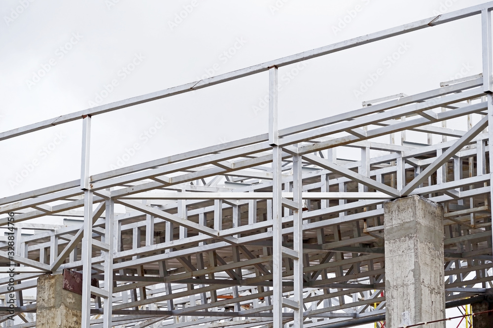 Structure of steel for building construction