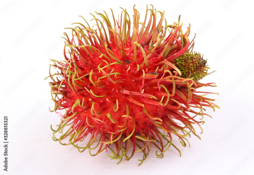 Fototapeta premium Rambutan na białym tle