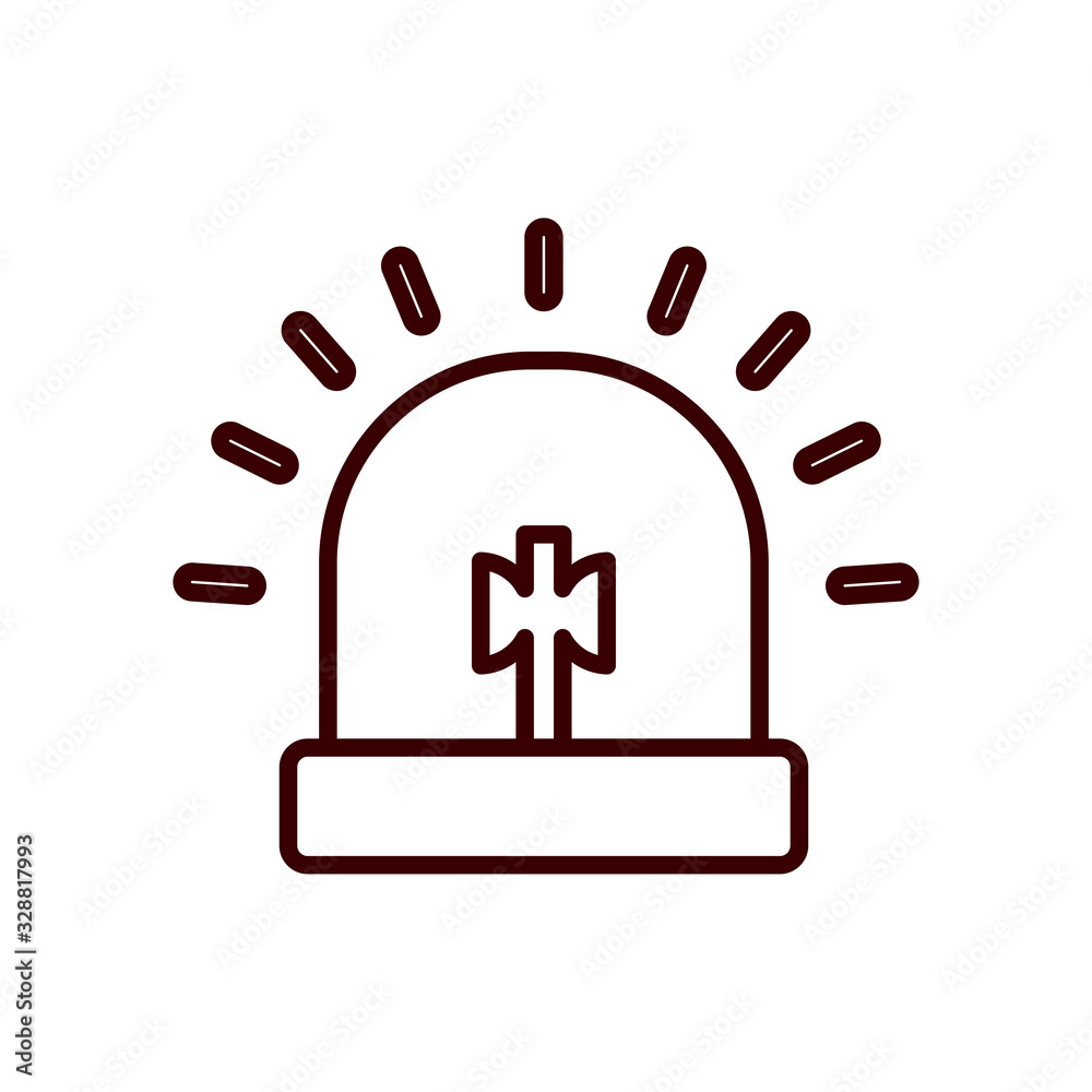 alarm line style icon vector design alarm line style icon vector design