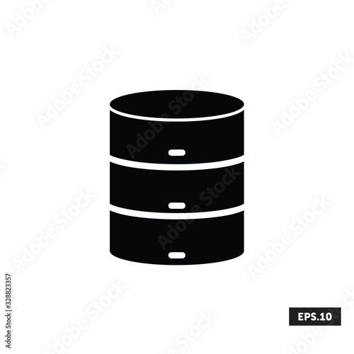 Internet Hosting Data Center Icon, Cloud Hosting Data Center Sign/symbol Vector