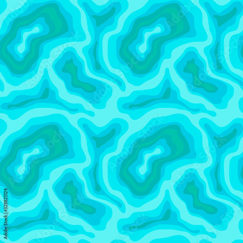Terrazzo seamless pattern. Shades of turquoise . Stylish stone textures . Wallpapers, web backgrounds, fabric designs, covers and other surfaces