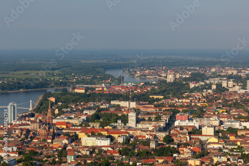 Fototapeta Naklejka Na Ścianę i Meble -  Aerial photo of Osijek city, Croatia