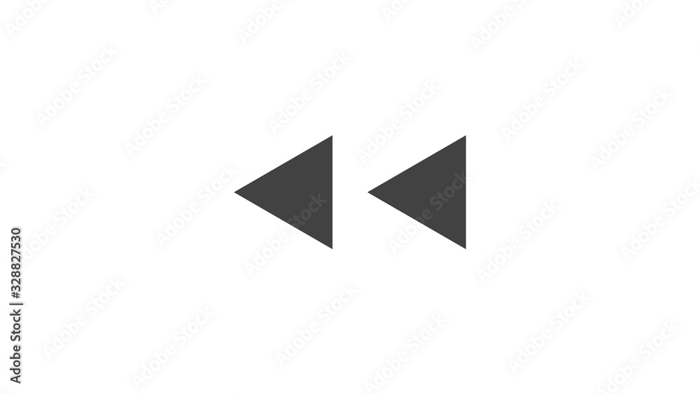 Rewinding icon flat. Illustration isolated Rewinding icon flat. Illustration isolated