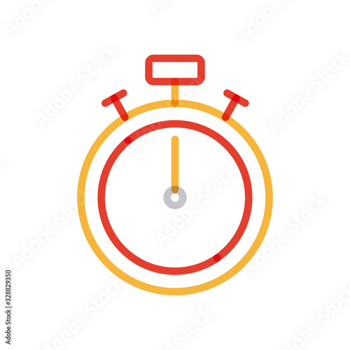 Isolated chronometer multiply line style icon vector design