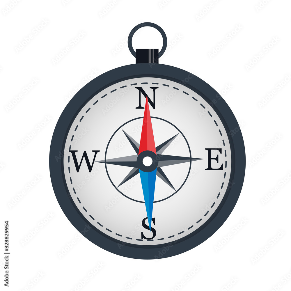 Compass. The arrow indicates the direction. Location Compass. The arrow indicates the direction. Location