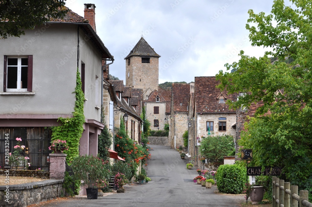 street in old town, Autoire, France