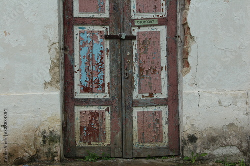 old wooden door