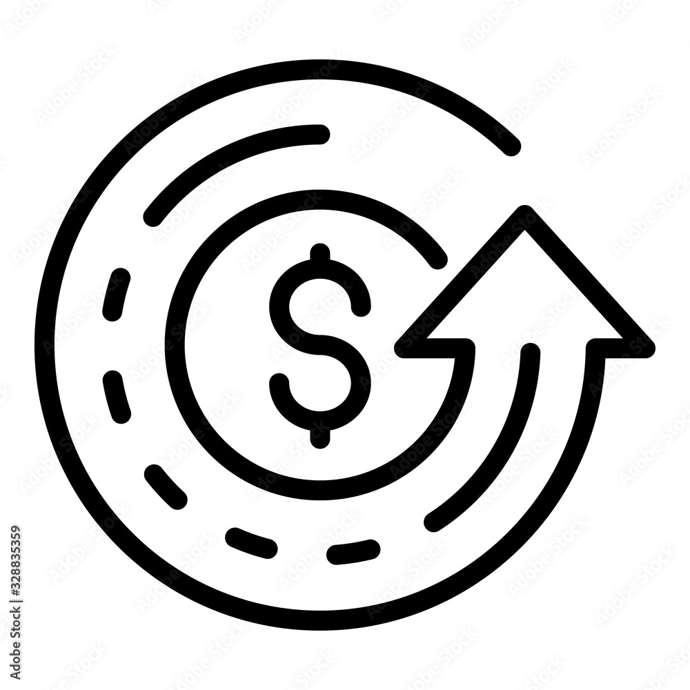 Crowdfunding gauge icon. Outline crowdfunding gauge vector icon for web design isolated on white background Crowdfunding gauge icon. Outline crowdfunding gauge vector icon for web design isolated on white background