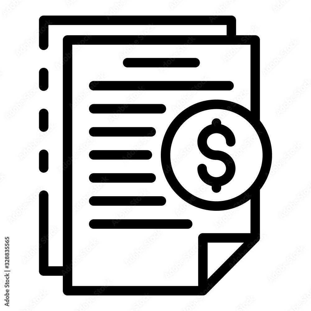 Crowdfunding contract icon. Outline crowdfunding contract vector icon for web design isolated on white background Crowdfunding contract icon. Outline crowdfunding contract vector icon for web design isolated on white background