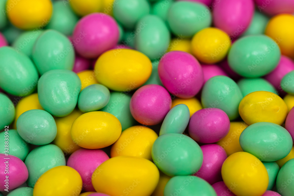 Closeup of Colorful candies background Closeup of Colorful candies background