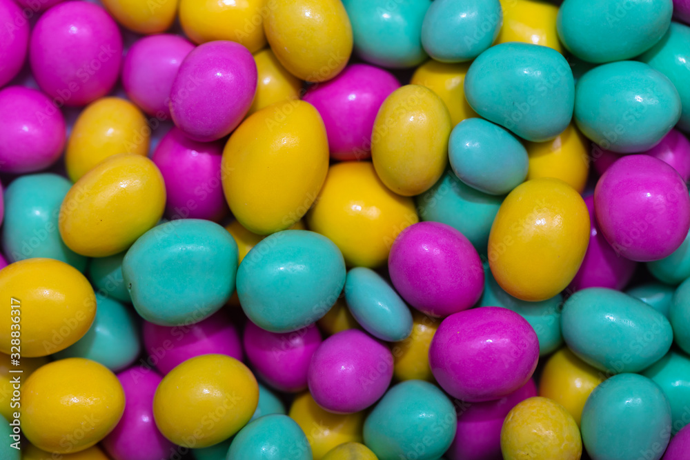 Closeup of Colorful candies background Closeup of Colorful candies background