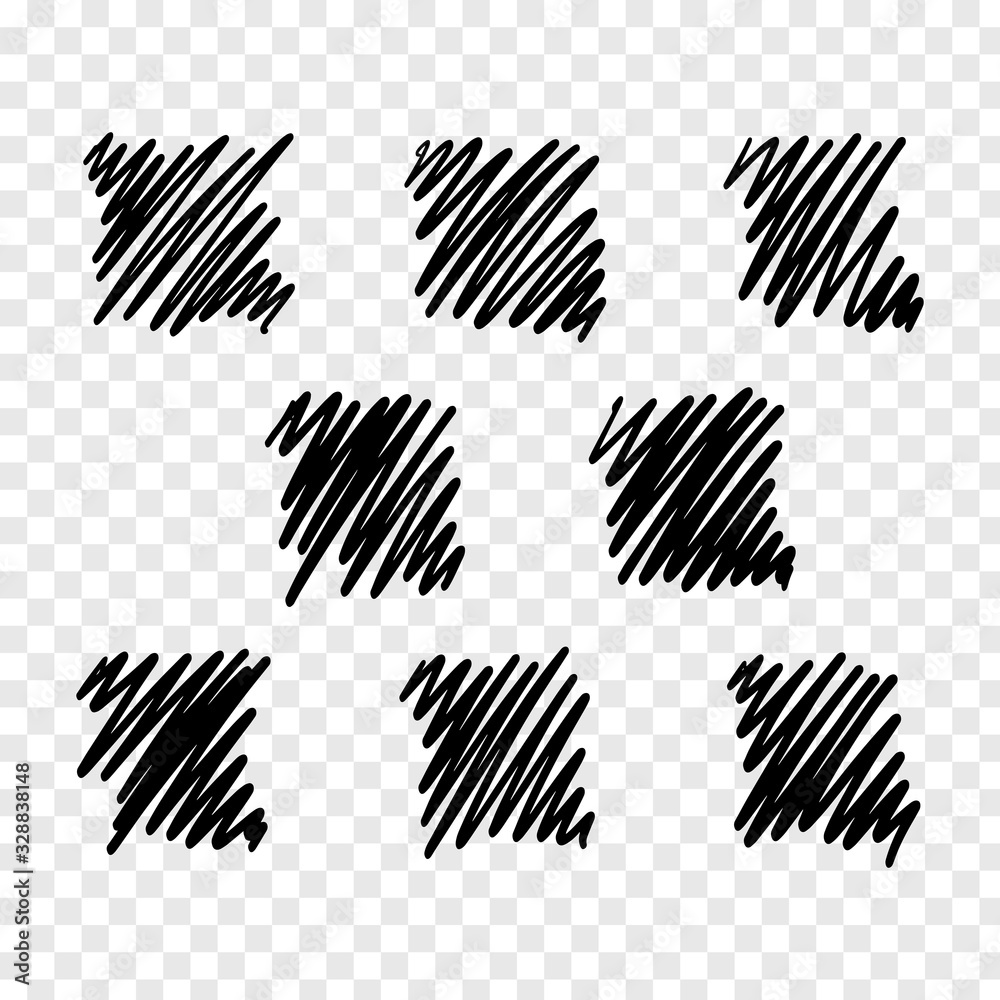 Vector collection of hand drawn underline Vector collection of hand drawn underline