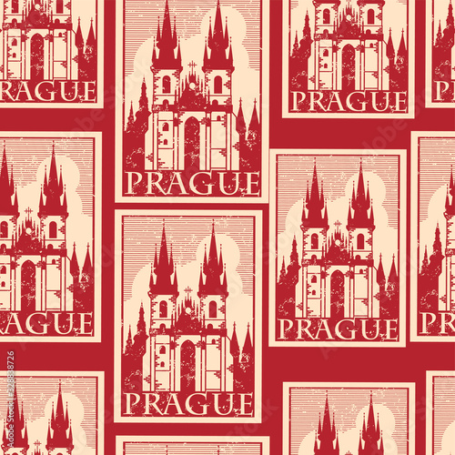 Stickers of travel Prague