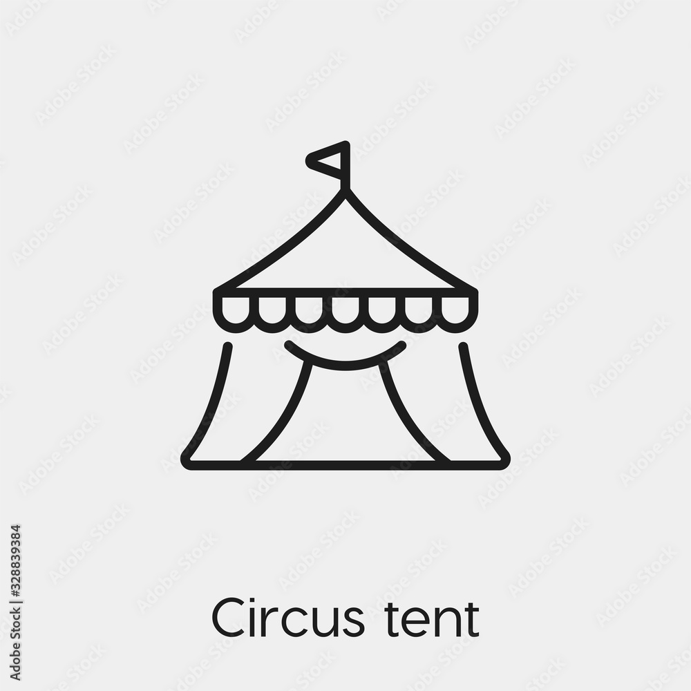 circus tent icon vector. Linear style sign for mobile concept and web design. circus symbol illustration. Pixel vector graphics - Vector. circus tent icon vector. Linear style sign for mobile concept and web design. circus symbol illustration. Pixel vector graphics - Vector.