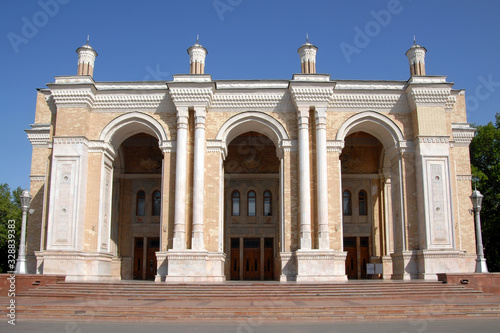 Alisher Navoi Opera and Theatre (Russian and Soviet architect Alexey Shchusev). Tashkent, Uzbekistan.