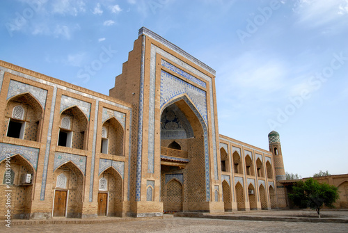 Muhammad Rahim Khan II Madrasah (1871–1876, one of the biggest madrasahs of the city), Itchan Kala (old or inner town). Khiva town, Uzbekistan.