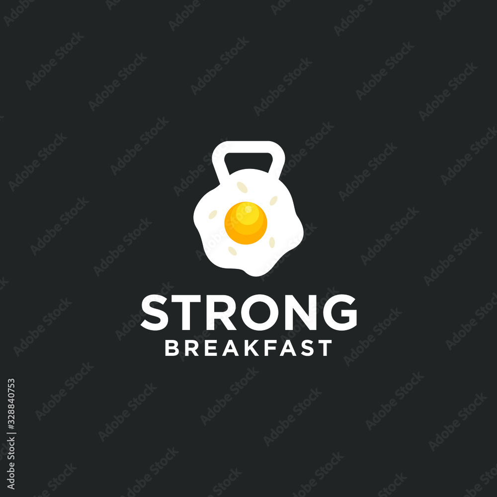 Fitness logo template vector fun and strong Fitness logo template vector fun and strong