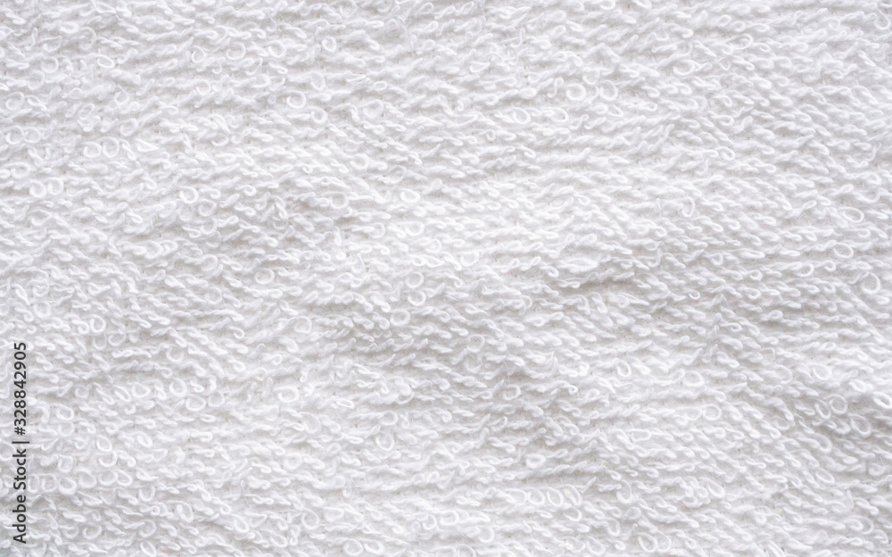 Closeup white cotton towel texture abstract background Closeup white cotton towel texture abstract background