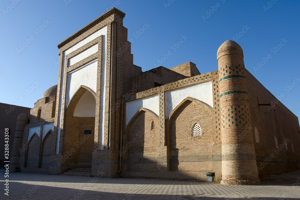 Mohammed Amin Inak Madrasah (1785). Khiva, Uzbekistan, Central Asia.