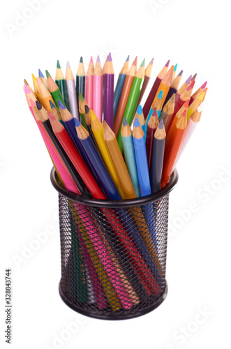 Color pencils, drawing art supply.