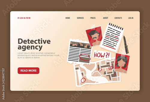 Detective Agency Landing Page