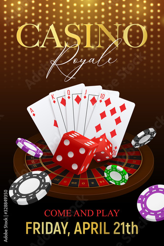 Casino Poker Background Poster 