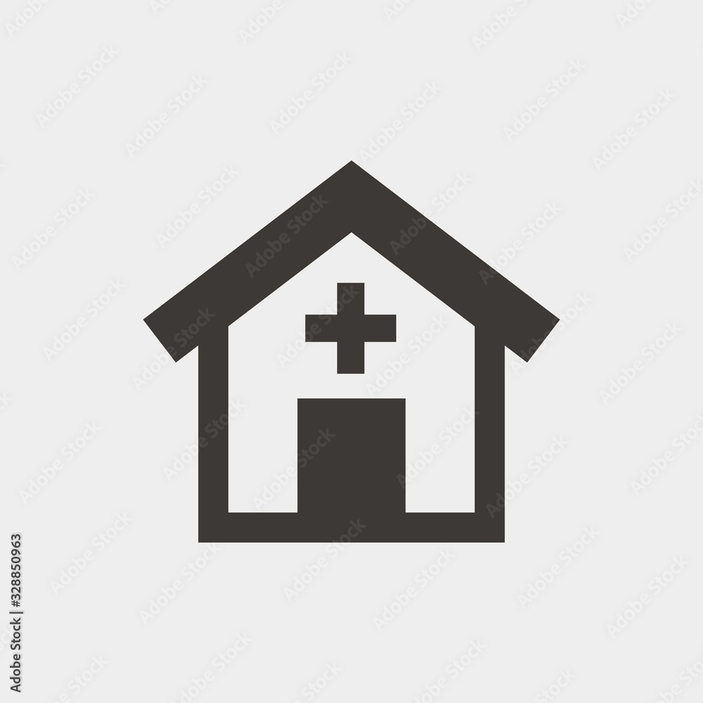 hospital vector icon medical center health care icon hospital vector icon medical center health care icon