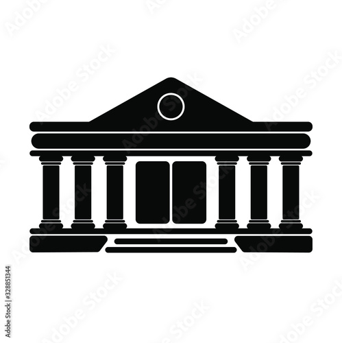 bank icon on white background 