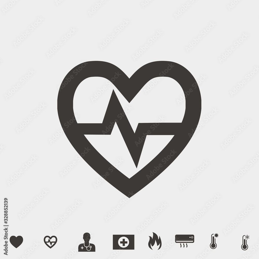 heart beat rate vector icon heart beat rate vector icon