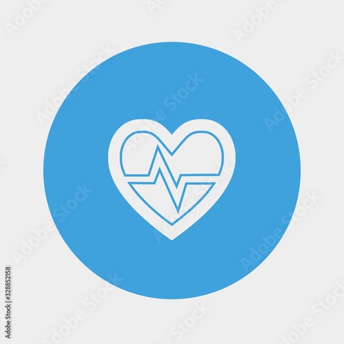 heart beat rate vector icon