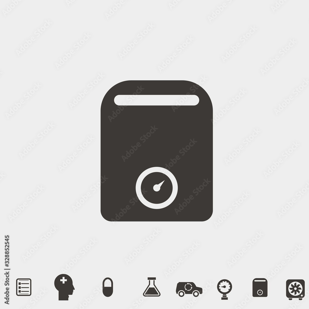 weight scale vector icon weighing