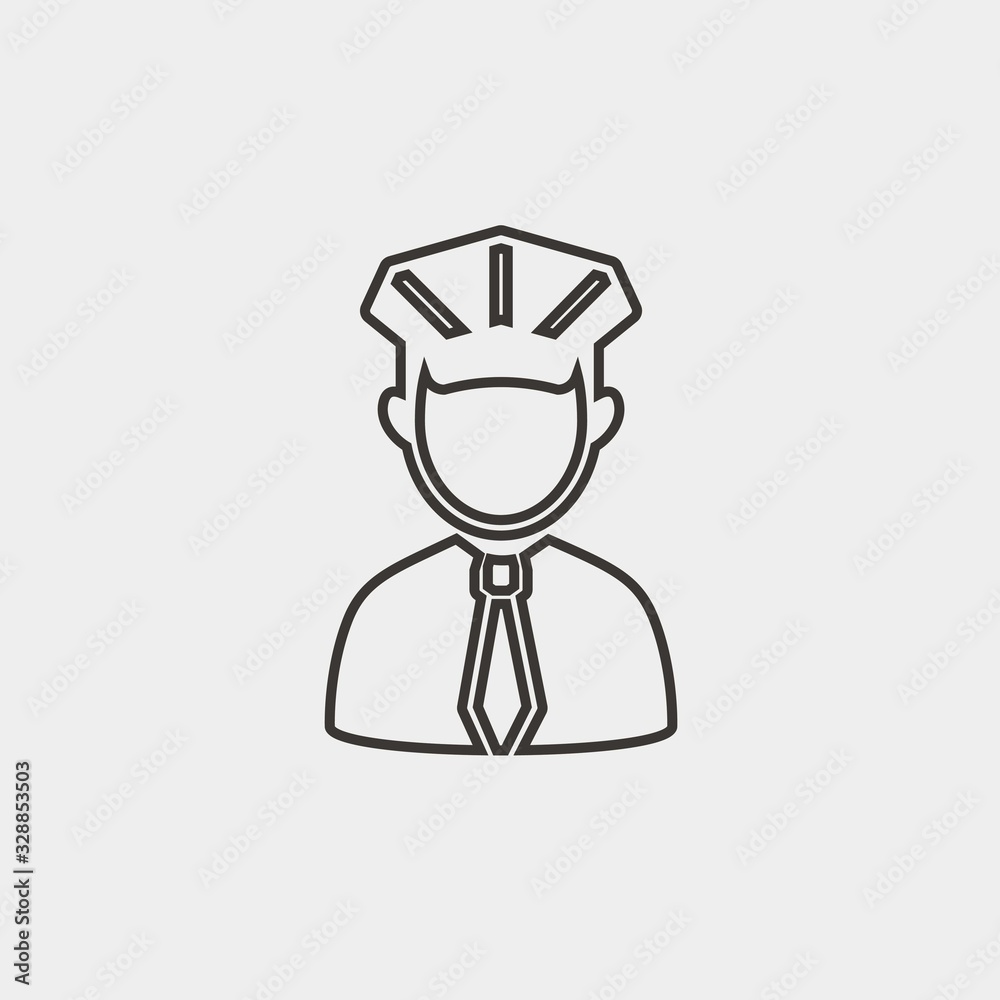 police man vector icon security police man vector icon security