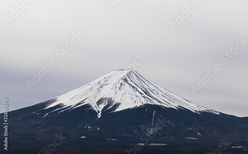 Fuji Mountain photo with high contrast and detail, no lake.