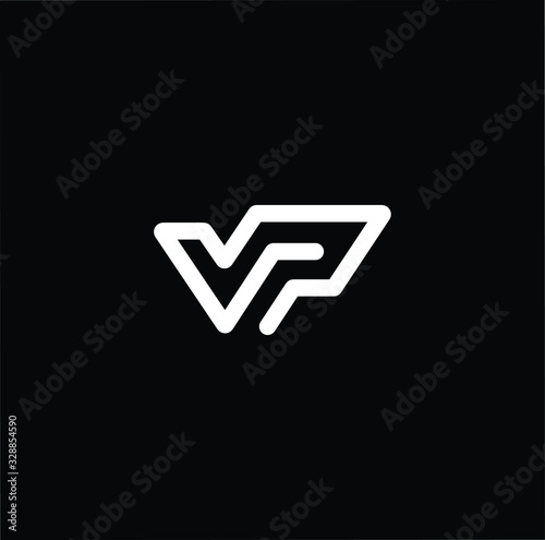 Initial based modern and minimal Logo. VP PV letter trendy fonts monogram icon symbol. Universal professional elegant luxury alphabet vector design