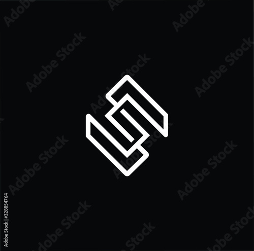 Initial based modern and minimal Logo. S SS letter trendy fonts monogram icon symbol. Universal professional elegant luxury alphabet vector design
