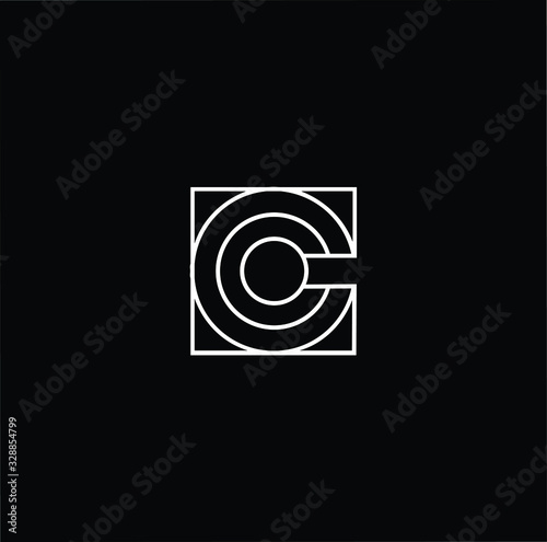 Initial based modern and minimal Logo. C CC CO OC letter trendy fonts monogram icon symbol. Universal professional elegant luxury alphabet vector design
