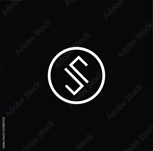 Initial based modern and minimal Logo. S SJ JS letter trendy fonts monogram icon symbol. Universal professional elegant luxury alphabet vector design