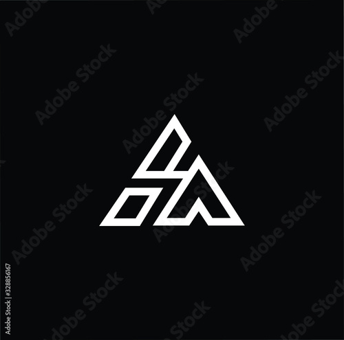 Initial based modern and minimal Logo. BA AB letter trendy fonts monogram icon symbol. Universal professional elegant luxury alphabet vector design