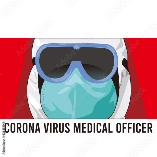 Medical officer, corona virus medical officer, medical officer vector, health workers, doctor