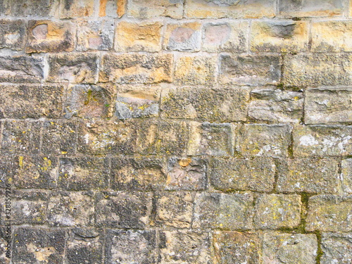 Muro de piedra de castillo