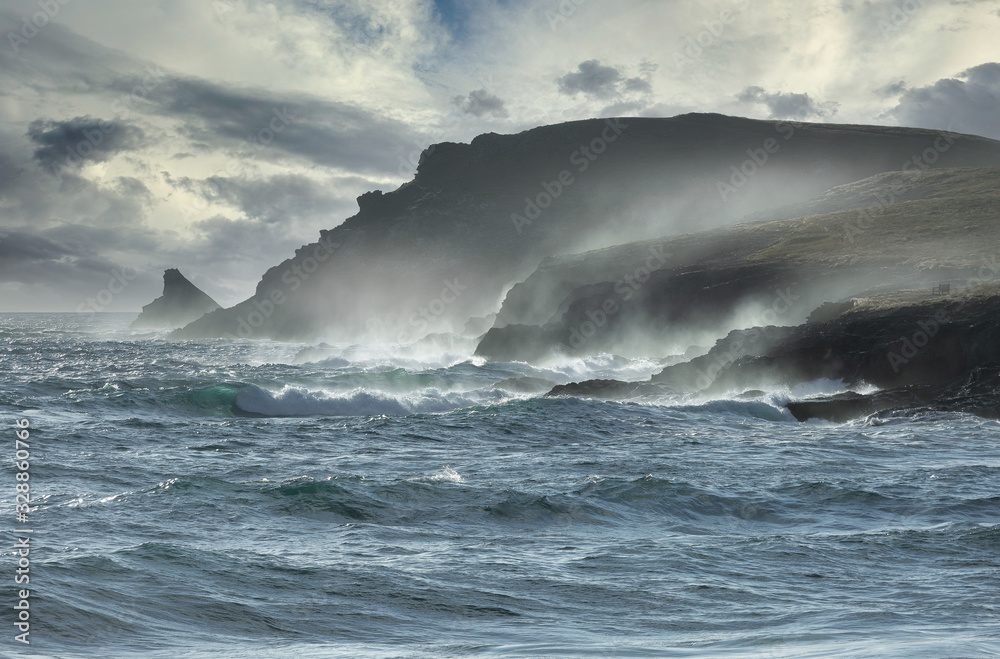 Wild Seascape, Trevose Head, North Cornwall