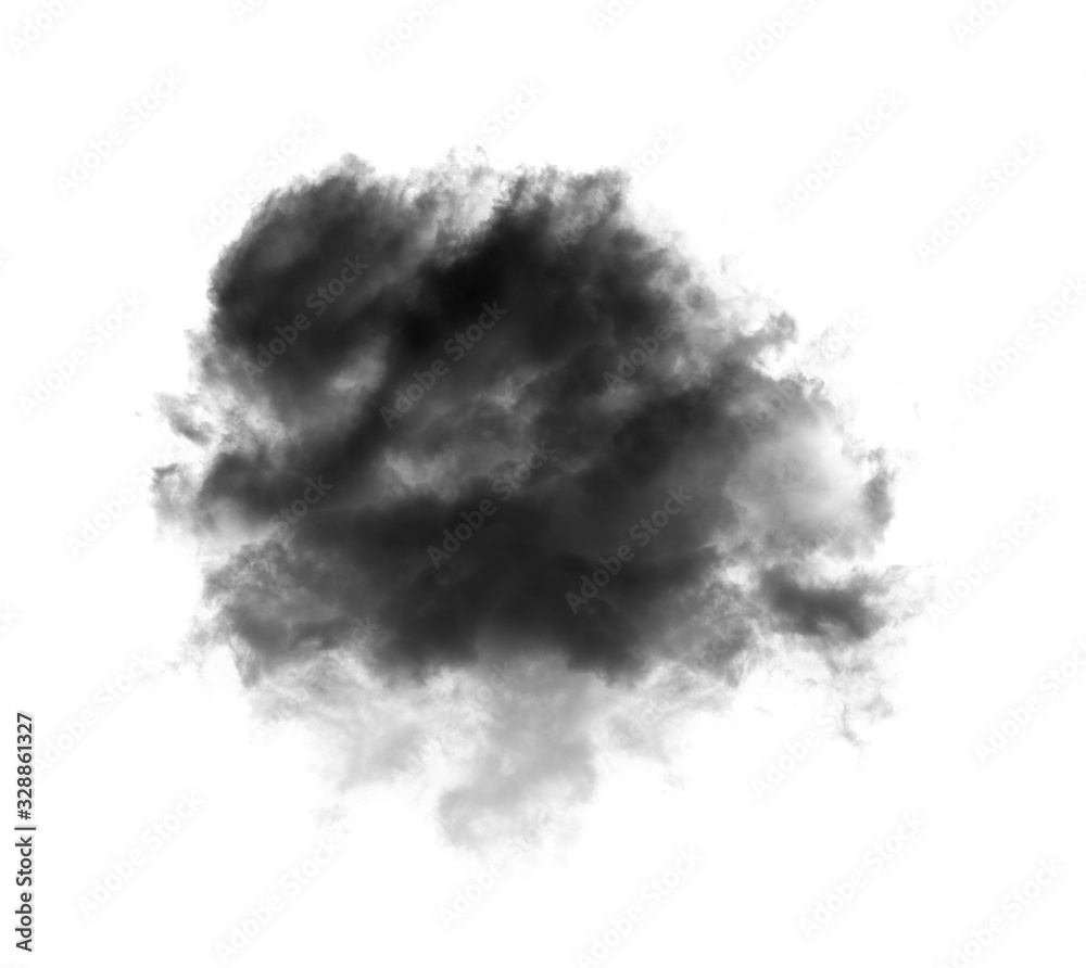 black cloud with a blanket of smoke