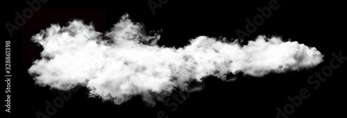 Fototapeta white cloud on black background