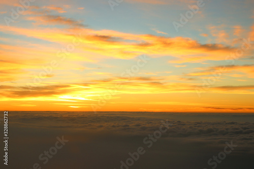 beautiful sky, view from the window of an airplane © leisuretime70