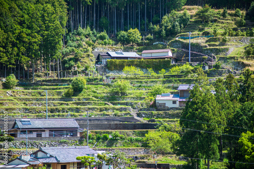 Landscape view of village in Japan photo