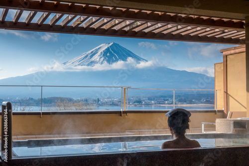 View of Mount Fuji from room photo