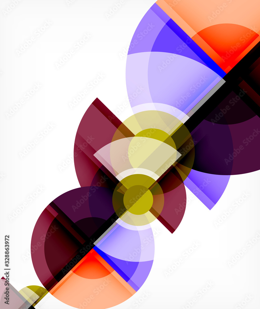 Abstract background, circle and triangle design round shapes overlapping. Geometric trendy template. Vector Illustration For Wallpaper, Banner, Background, Card, Book Illustration, landing page Abstract background, circle and triangle design round shapes overlapping. Geometric trendy template. Vector Illustration For Wallpaper, Banner, Background, Card, Book Illustration, landing page