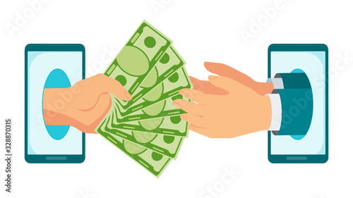 Money transfer using mobile device, computer and smart phone