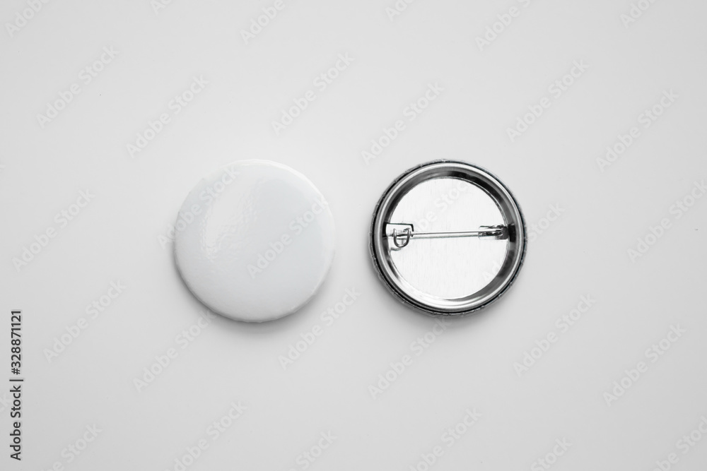 White Blank Button | Wacky Buttons