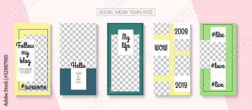 Mobile Stories Vector Collection.